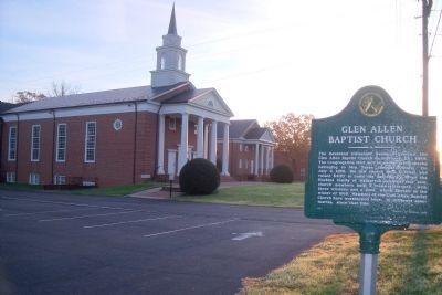 Glen Allen Baptist Church. Click for full size. Glen Allen Baptist Church image. Click for full size.