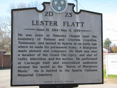 Lester Flatt Marker. Click for full size. Lester Flatt Marker image. Click for full size.