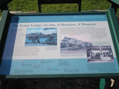 The Kuser Lodge: An Inn, A Mansion, A Museum Marker image. Click for full size.