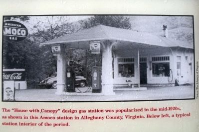 “House with Canopy” design gas station. image. Click for full size.