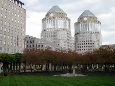 View of Procter & Gamble Headquarters from Marker. Click for full size. View of Procter & Gamble Headquarters from Marker image. Click for full size.