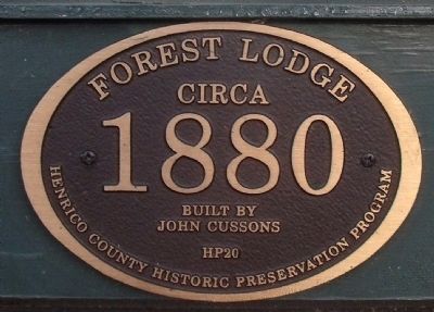 Historic Preservation Building Plaque image. Click for full size.
