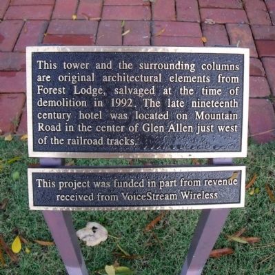 Forest Lodge Cupola Plaque image. Click for full size.