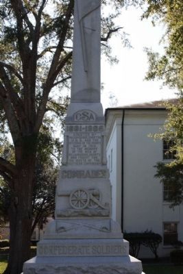 Williamsburg County Confederate Monument north face. Click for full size. Williamsburg County Confederate Monument north face image. Click for full size.