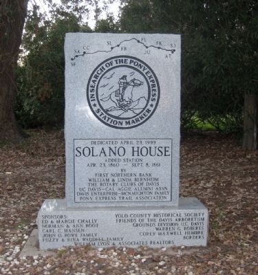Solano House Marker image. Click for full size.
