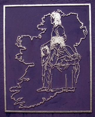The Irish in Cincinnati Marker Famine Detail image. Click for full size.