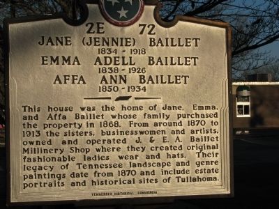 Baillet Sisters Marker image. Click for full size.