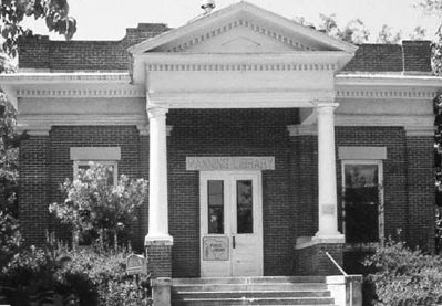 Hanna Levi Memorial Library / Manning Library image. Click for full size.