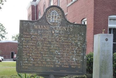 Wayne County and the Revolutionary War Memorial, right image. Click for full size.