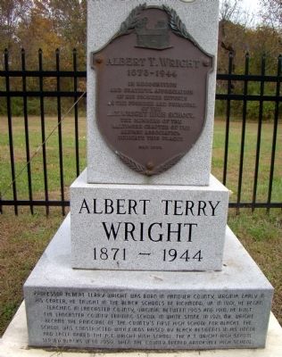 Albert Terry Wright Marker image. Click for full size.