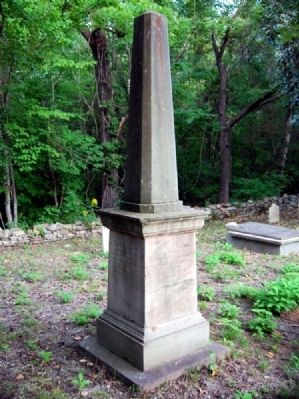 Patrick and Martha Calhoun Monument -<br>Northwest Corner image. Click for full size.
