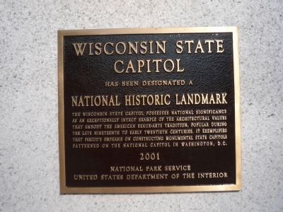 Wisconsin State Capitol Marker image. Click for full size.