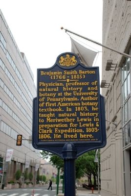 Benjamin Smith Barton Marker. Click for full size. Benjamin Smith Barton Marker image. Click for full size.