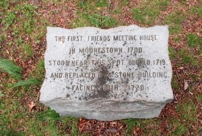 Granite Stone Marking Location of the First Meeting Hall. Click for full size. Granite Stone Marking Location of the First Meeting Hall image. Click for full size.