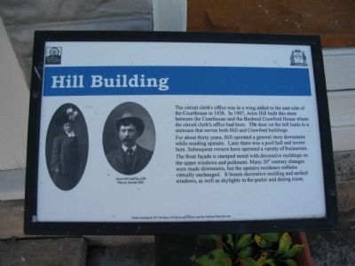 Hill Building Marker image. Click for full size.