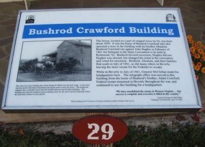 Bushrod Crawford Building Marker image. Click for full size.