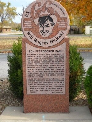 Schiffedecker Park Marker. Click for full size. Schiffedecker Park Marker image. Click for full size.