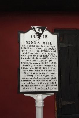 Senn's Mill Marker image. Click for full size.