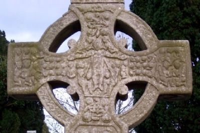 Muiredach's Cross (West Face Center) The Crucifixion of Christ image. Click for full size.