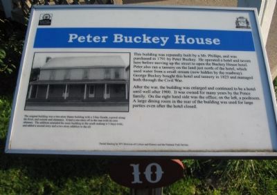 Peter Buckey House Marker image. Click for full size.