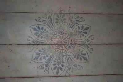 Example Of The Stenciling On The Ceiling. image. Click for full size.