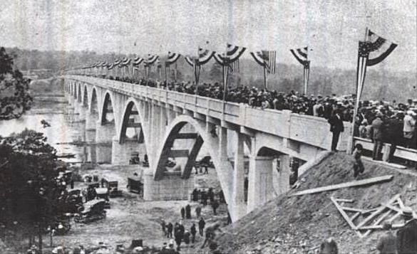 Savannah River Memorial Bridge Dedication Postcard image. Click for full size.
