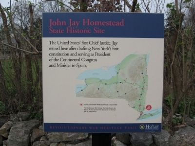 John Jay Homestead Marker image. Click for full size.
