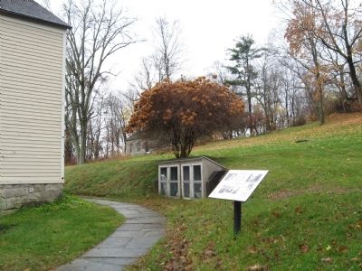 The Schoolhouse and Homestead Lawn Marker image. Click for full size.