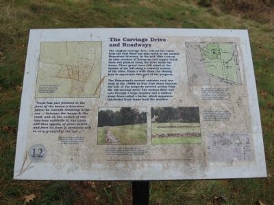 The Carriage Drive and Roadways Marker. Click for full size. The Carriage Drive and Roadways Marker image. Click for full size.