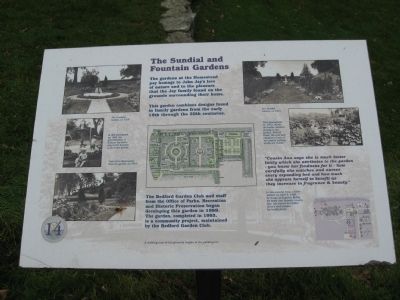 The Sundial and Fountain Gardens Marker image. Click for full size.