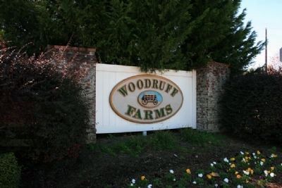 Woodruff Farms Sign Next To The Rowan House image. Click for full size.
