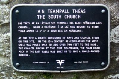 The South Church / An Teampall Theas Marker. Click for full size. The South Church / An Teampall Theas Marker image. Click for full size.