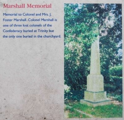 Trinity Episcopal Church Marker -<br>Marshall Memorial image. Click for full size.