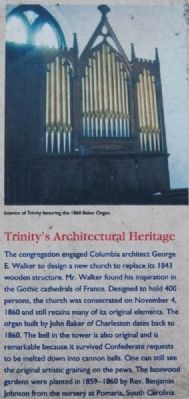 Trinity Episcopal Church Marker -<br>Trinity's Architectural Heritage image. Click for full size.