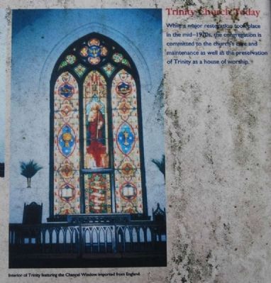 Trinity Episcopal Church Marker -<br>Trinity Church Today image. Click for full size.
