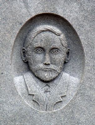 James W. Dillon Portrait Carved on Monument. Click for full size. James W. Dillon Portrait Carved on Monument image. Click for full size.