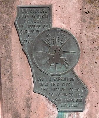 The De Anza Expedition in Rodeo Marker. Click for full size. The De Anza Expedition in Rodeo Marker image. Click for full size.