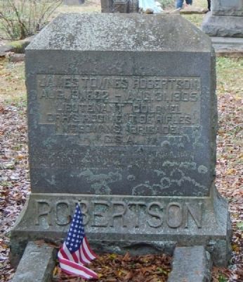 James Townes Robertson Tombstone image. Click for full size.