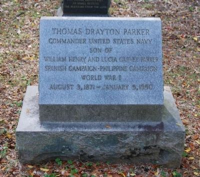 Thomas Drayton Parker Tombstone image. Click for full size.