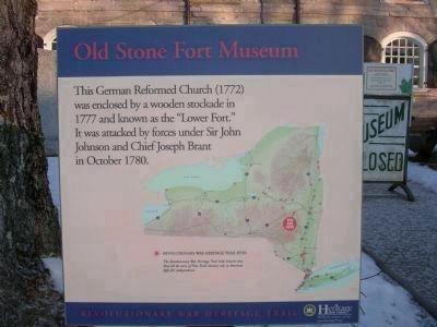 Old Stone Fort Museum <br>Revolutionary War Haritage Trail Marker image. Click for full size.