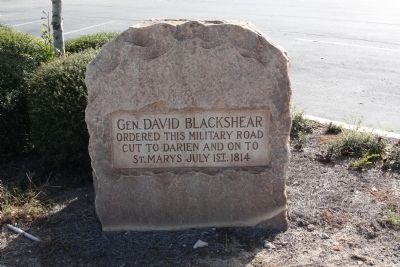 General Blackshear's Military Road Marker image. Click for full size.