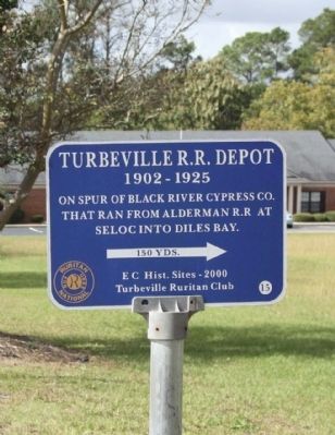 Turbeville R.R. Depot Marker image. Click for full size.