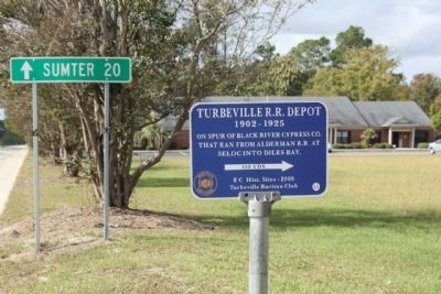 Turbeville R.R. Depot Marker image. Click for full size.