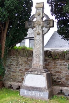 Leahy Family Celtic Cross in Old Abbeyfeale Graveyard image. Click for full size.
