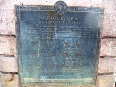 Agricultural Heritage Plaques Marker. Click for full size. Agricultural Heritage Plaques Marker image. Click for full size.