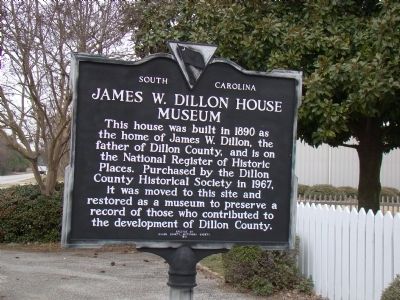 James W. Dillon House Museum Marker. Click for full size. James W. Dillon House Museum Marker image. Click for full size.