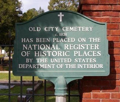 Old City Cemetery NRHP added 1987 - - #87001296 image. Click for full size.