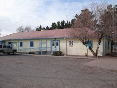 Hatch library utilizes old Santa Fe rail station. Click for full size. Hatch library utilizes old Santa Fe rail station image. Click for full size.