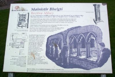 Bective Abbey / Mainistir Bheigtí Marker. Click for full size. Bective Abbey / Mainistir Bheigtí Marker image. Click for full size.