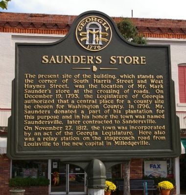Saunder�s Store Marker image. Click for full size.
